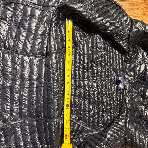 patagonia black whimsigoth romantic goth winter fall travel puffer small coat - Picture 4 of 7